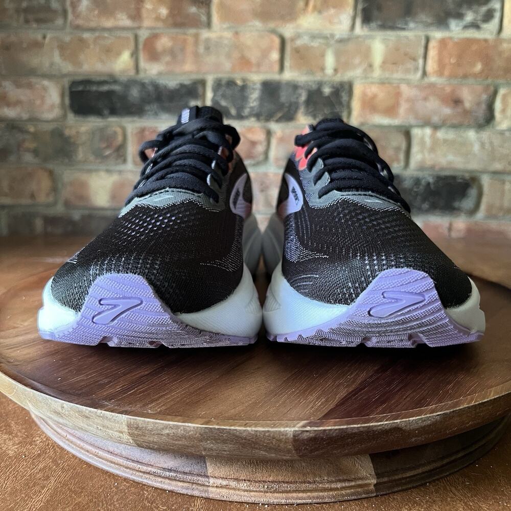 Brooks Ghost 17 Black Purple Coral Neutral Running Women's 10 Shoes Sneaker - Picture 4 of 16